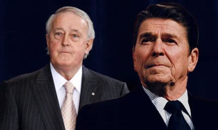 Brian Mulroney and Ronald Reagan are together again