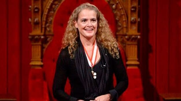 Julie Payette crossed the line