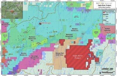 Secova Mobilizes to Eagle River Property, Quebec, to Undertake Drilling Program