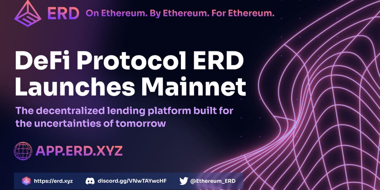 DeFi Protocol ERD Launches USDE Stablecoin Protocol Ahead of Mining Campaign