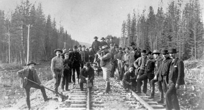 Canadian transcontinental railroad 130 years old Nov 7