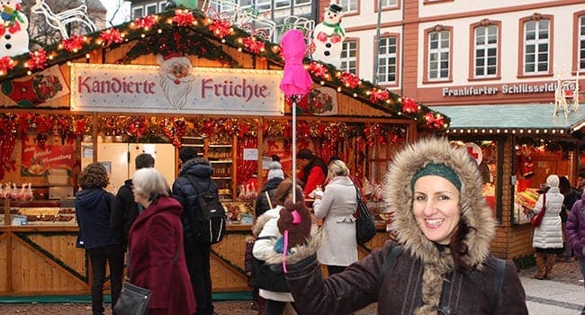 Tour guide at Frankfurt Christmas market