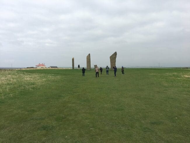 The Standing Stones of Stenness on Mainland Orkney Islands
