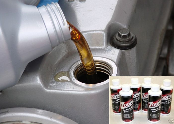 Changing oil in a car