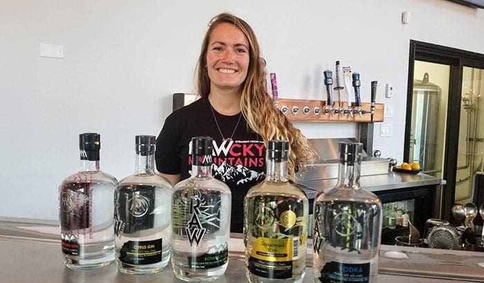 RAW Distilleries' Justine Watts Canmore Alberta