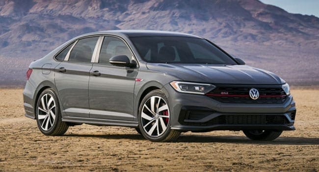 The Anniversary Edition 2019 Volkswagen Jetta GLI has three setting heated leather seats and they work a treat It also has decent trunk room