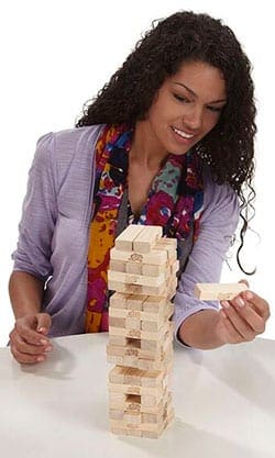 Play Classic Jenga for hours of fun family gifts