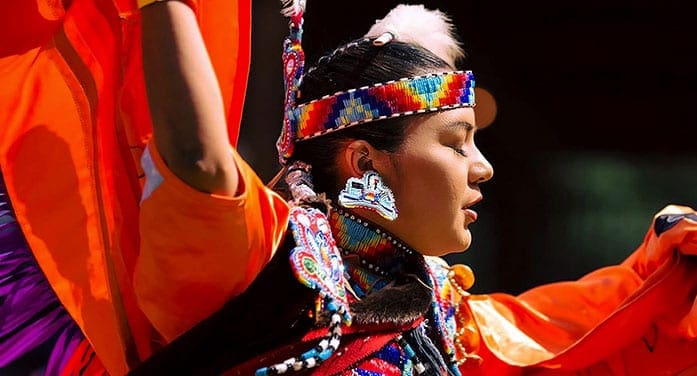 Alicia Cardinal powwow dancing Cree-Métis heritage culture