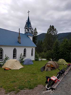 campingatchurch300 Troy Media We camped at the church