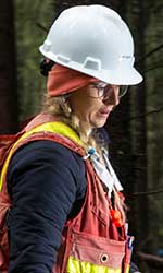 Forestry student Joelle Gagne