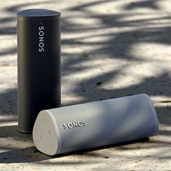 Sonos-Speaker-Terrazo-Black-White-697 • Troy Media Sonos Roam sonos speaker