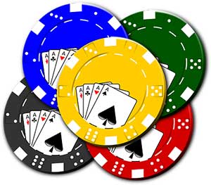 Card-chips casino gambling
