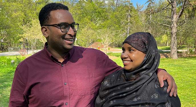 YusefYousufwithhismomFardusMohamed Troy Media Yusef Yousuf