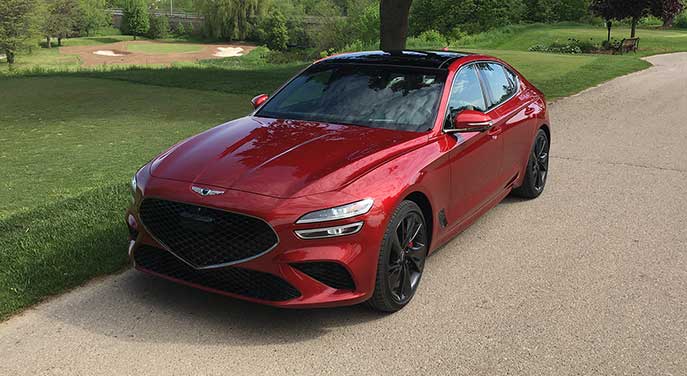 The Genesis G70 is elegant luxurious and fast