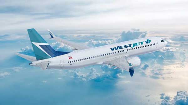 WestJet-plane • Troy Media WestJet airplane travel cancellation insurance