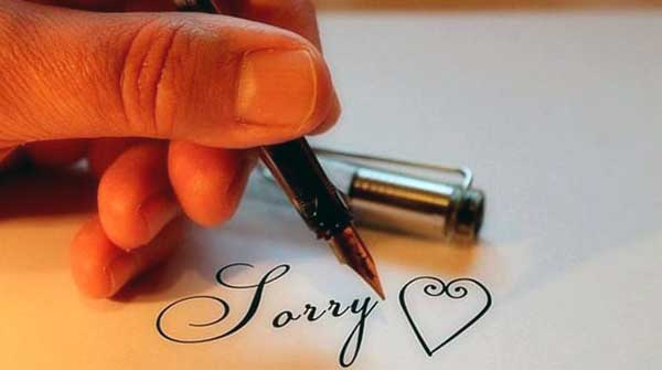 Sorry is more than just a word: show that you mean it
