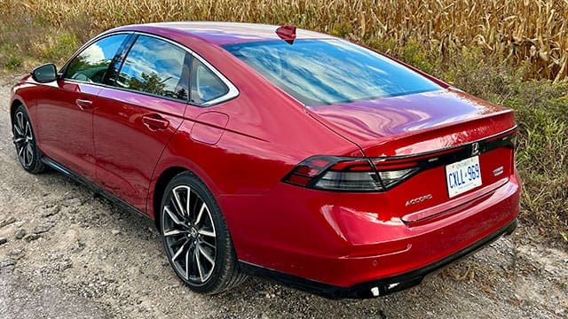 2024-Honda-Accord-back • Troy Media The 2024 Honda Accord a stylish and spacious mid-sized sedan.