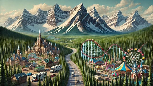 Disney-Alberta-mountain-parks • Troy Media How the All-Season Resorts Act could lead to the Disneyfication of Alberta wilderness areas