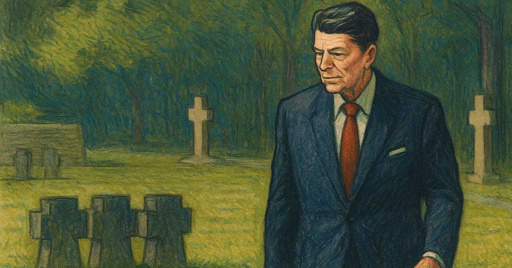 Reagan defied allies, critics, even his wife. He kept his promise to visit a German cemetery despite learning it included Waffen-SS graves