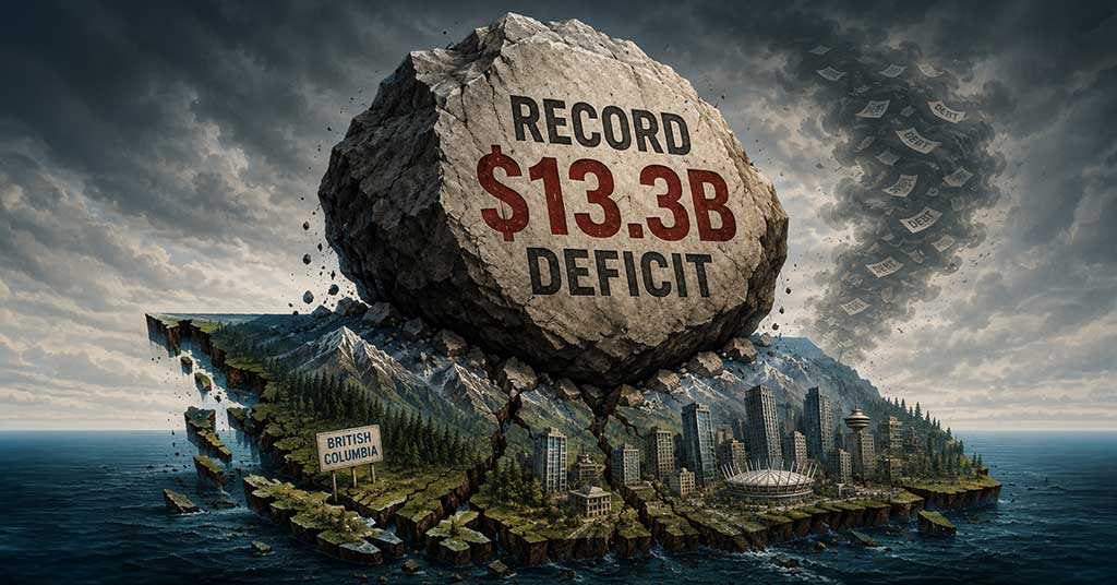 B.C. .3-billion deficit shows government spending is out of control. Without spending cuts, Canada faces the same debt and deficit disaster