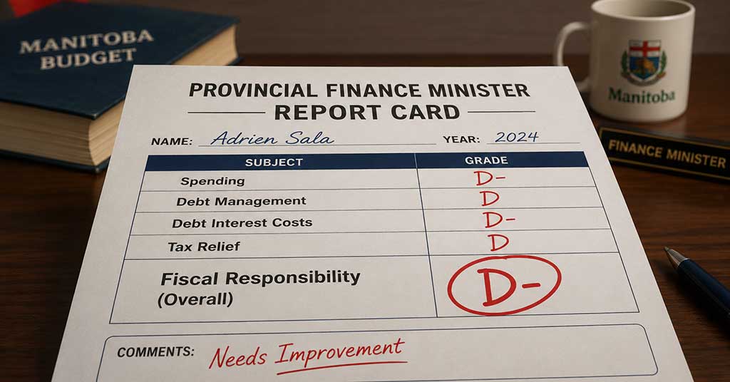 Latest budget in Manitoba increases debt and spending to record levels. Taxpayers are facing higher costs as Finance Minister Sala fails to deliver relief.