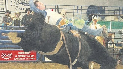 Bumping and bucking: Kindersley sets rodeo record