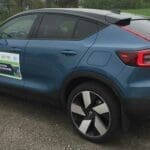 The stylish, all-electric Volvo C40 Recharge