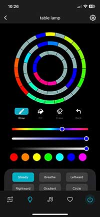 You can draw your own colour patterns with the Lepro TB1 Smart Table Lamp.